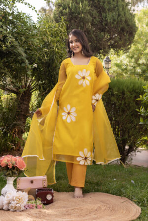 Mustard Yellow Straight Kurta Set