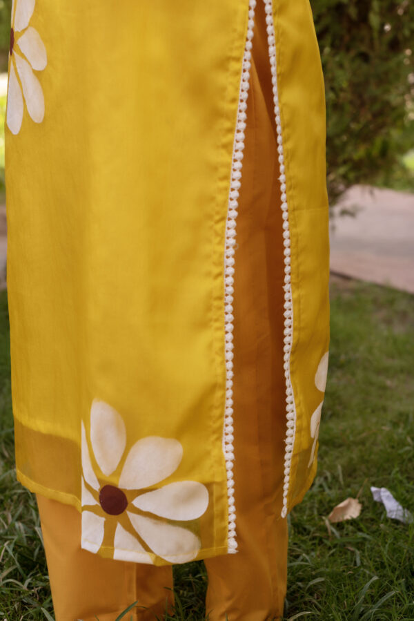 Mustard Yellow Straight Kurta Set - Image 6