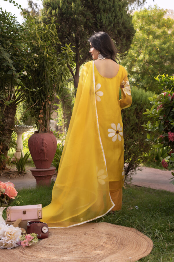 Mustard Yellow Straight Kurta Set - Image 7