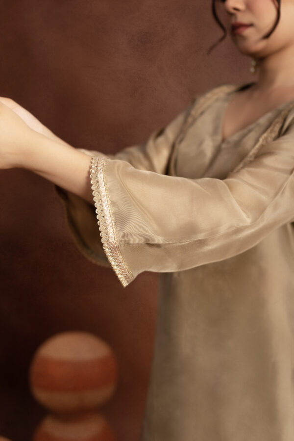 Tyohaar Beige Silk Noor Set - Image 5