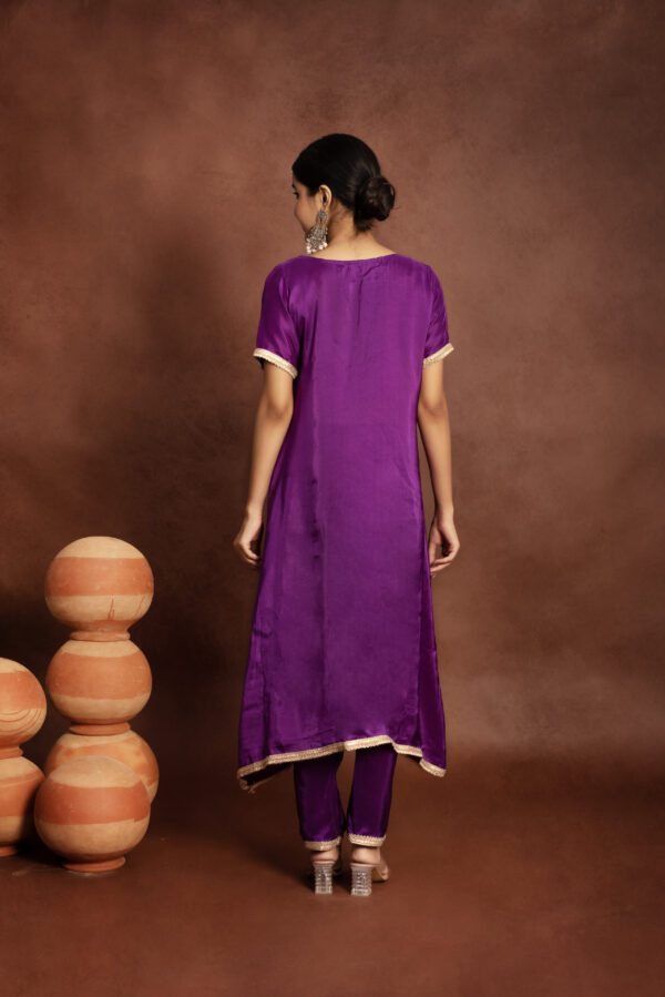 Tyohaar Purple Silk Noor Set - Image 7